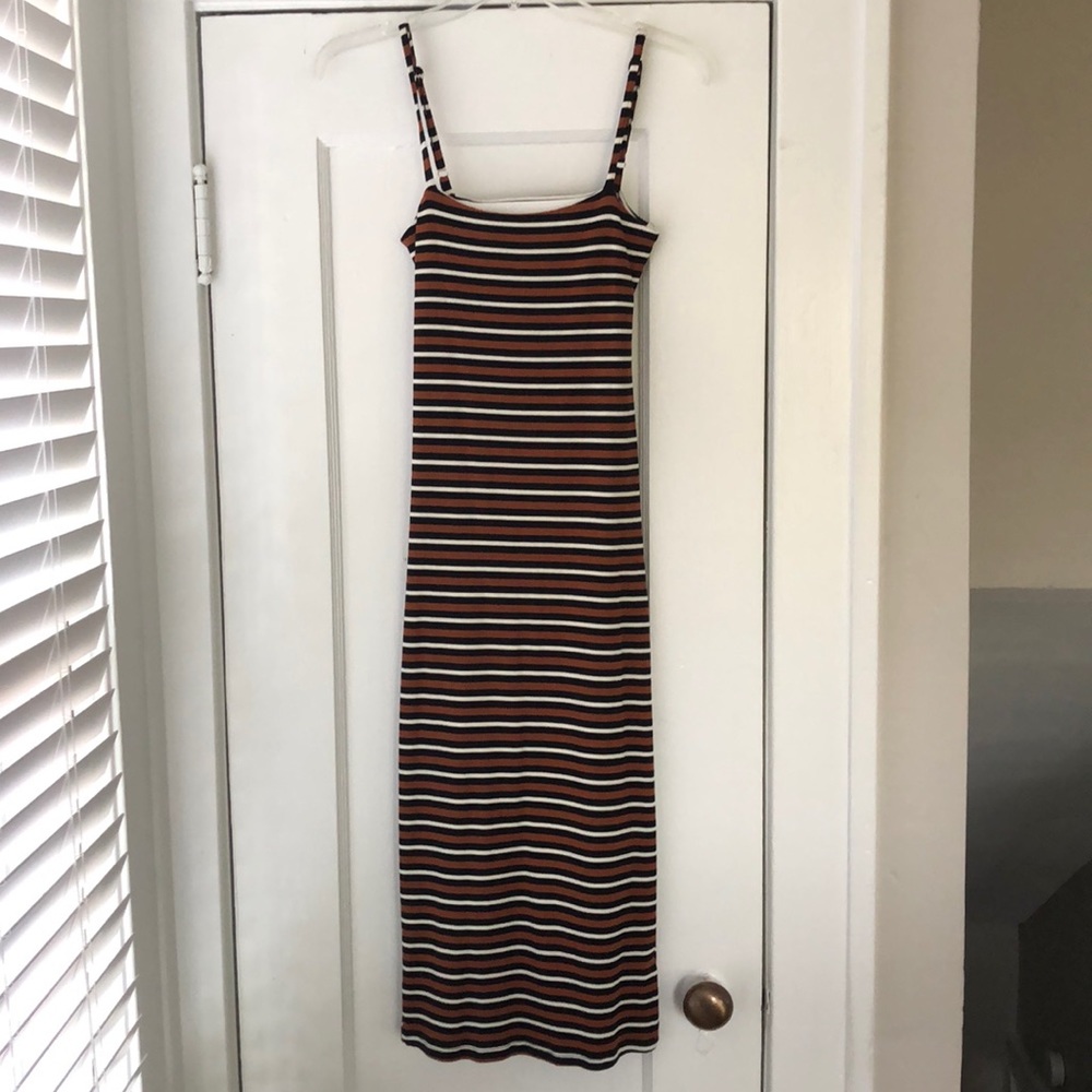 Striped Midi Dress